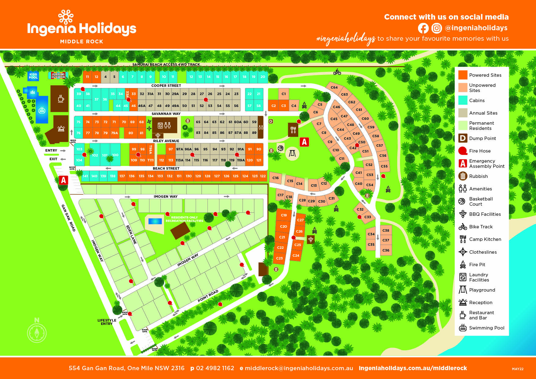 Middle Rock Park Map