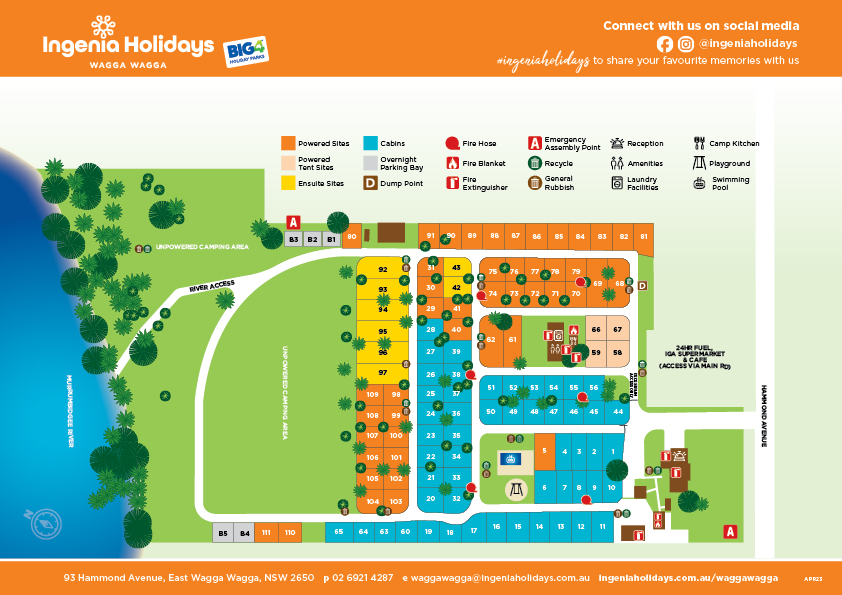 Wagga Wagga Park Map